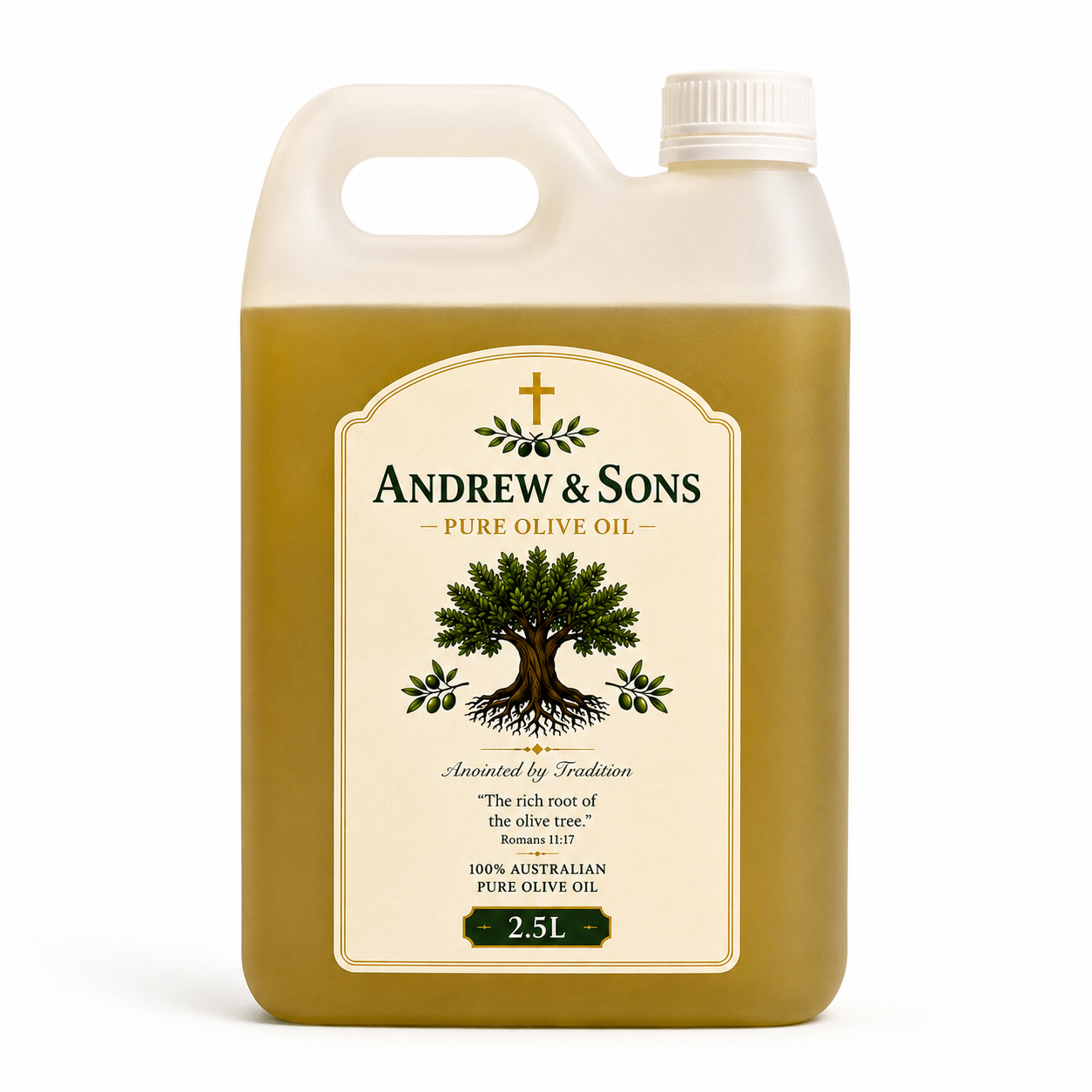 Andrew & Sons Pure Olive Oil – 2.5L Family